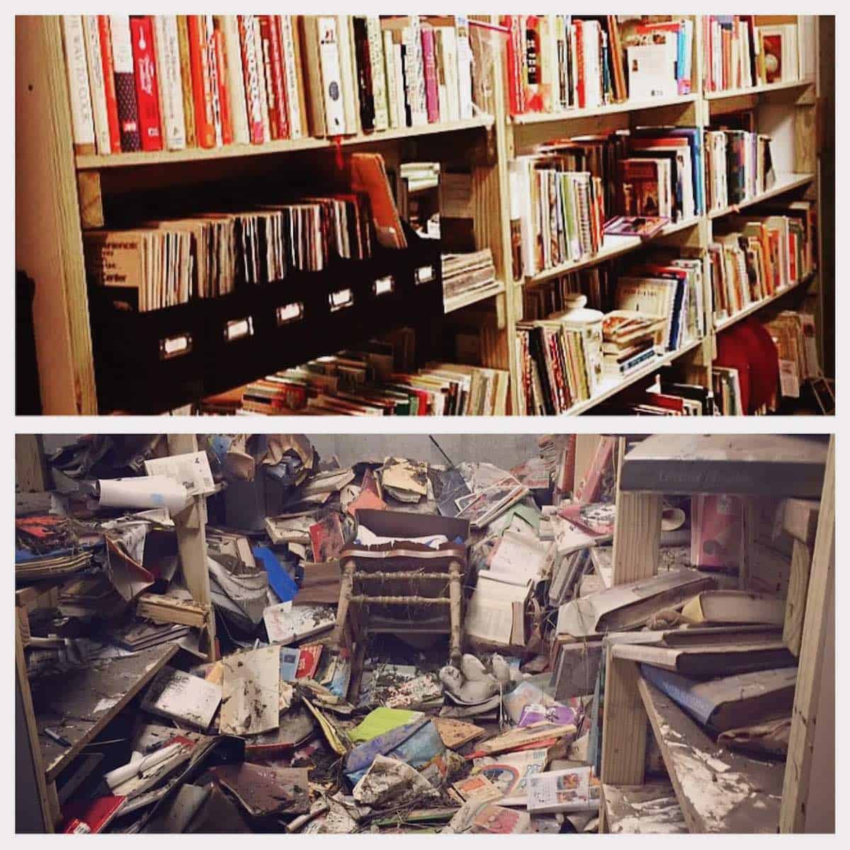 cookbooks before and after flood