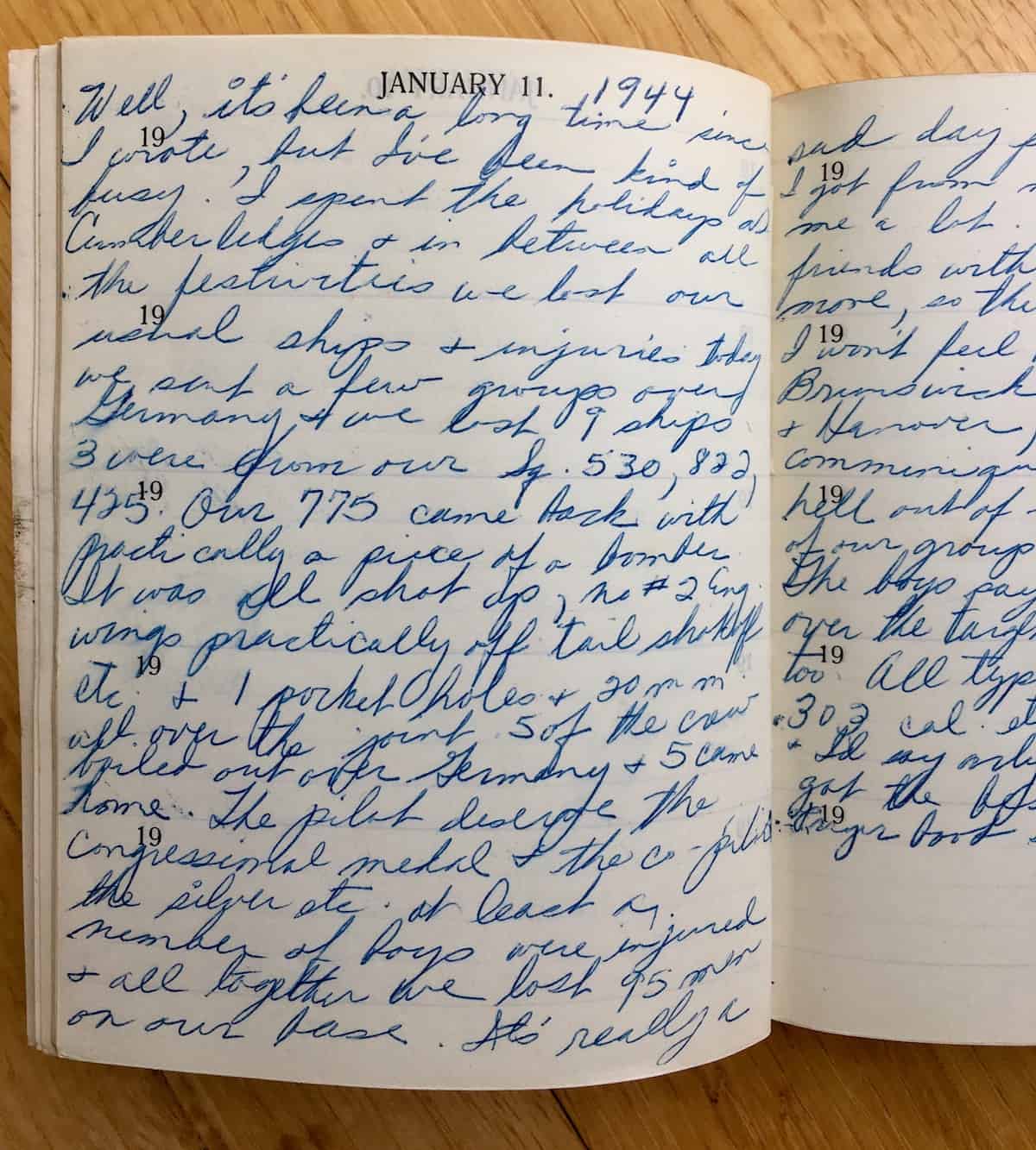 my dad's military diary