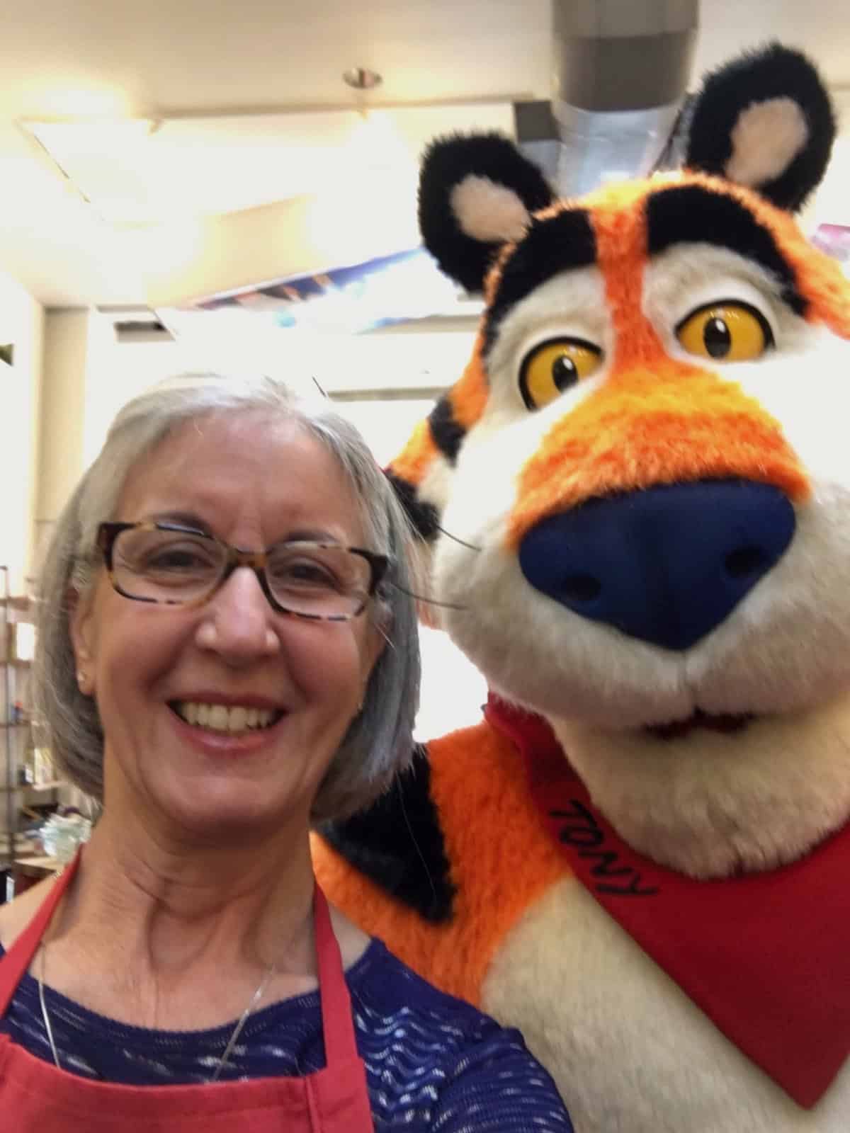 Thanks in 2018 for Kellog's competition me with Tony the Tiger