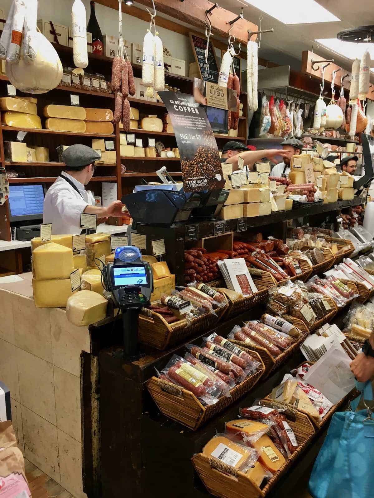 Italian market  cheese shop