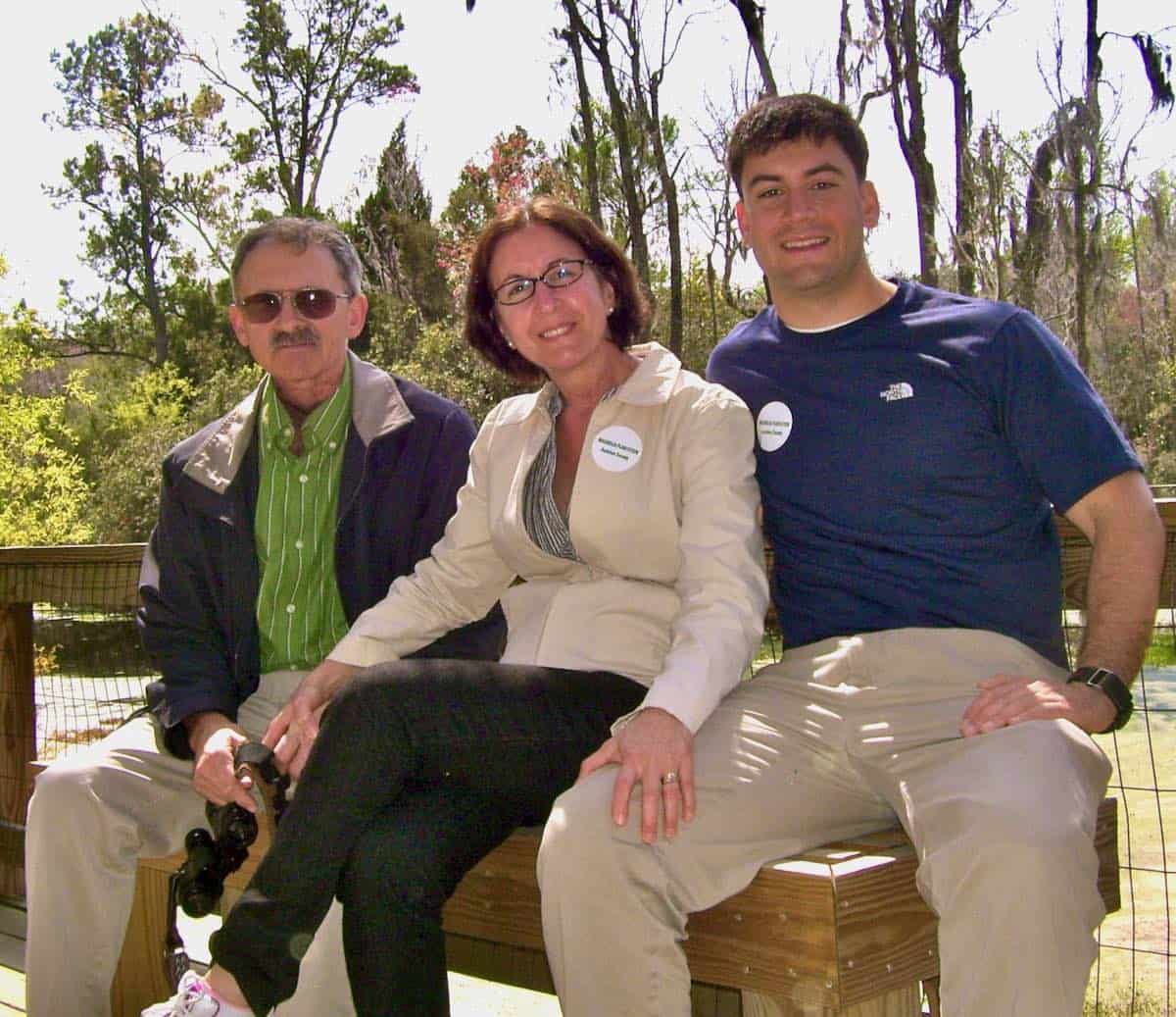 family photo in Charleston
